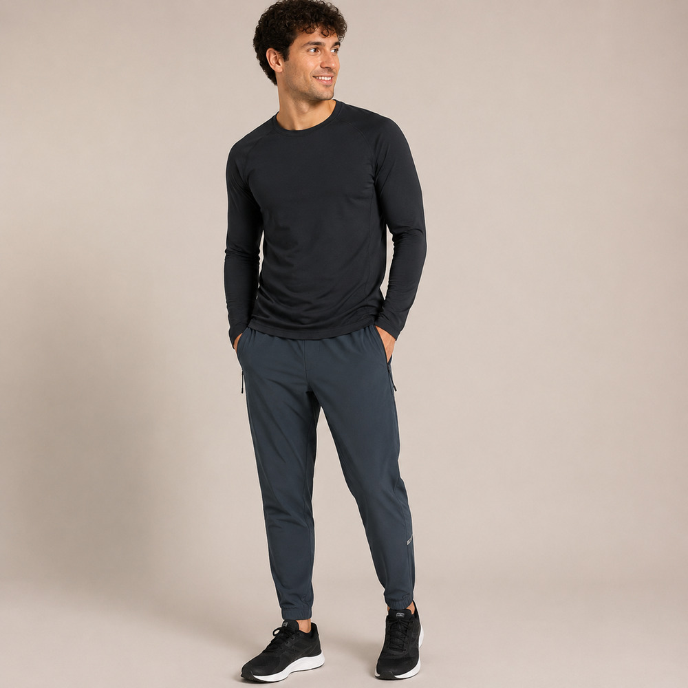 Lululemon Surge Jogger Shorter Iron Blue Running Pants Men's Medium 27"